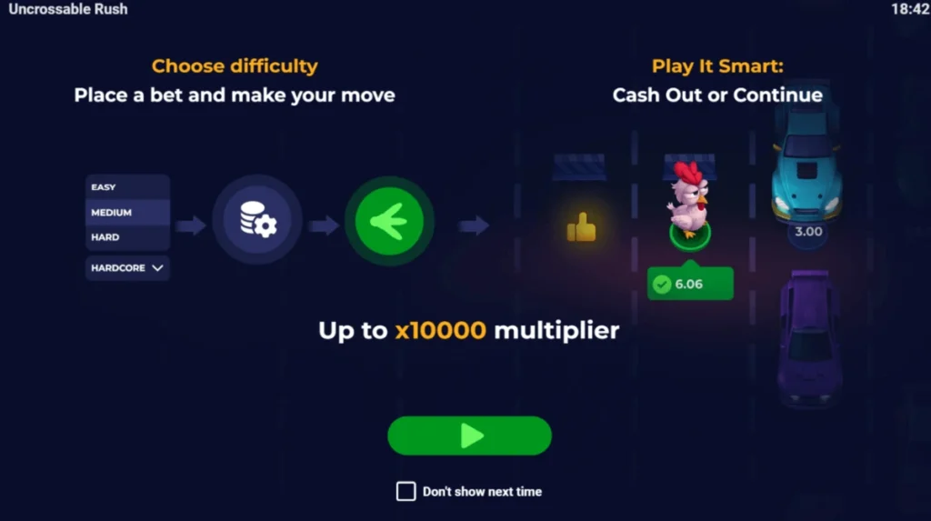 jeu uncrossable rush